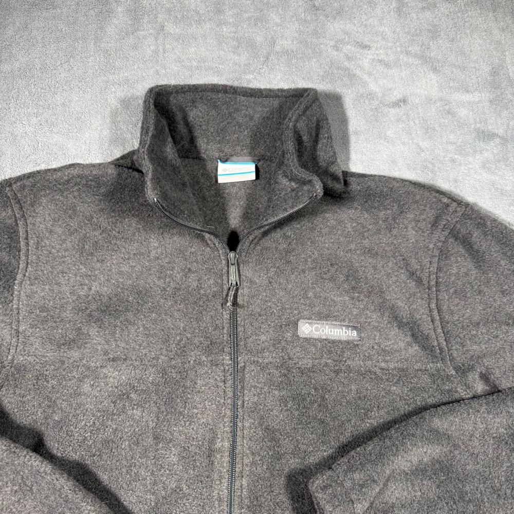 Columbia Steens Mountain Fleece Jacket Full-Zip Men's Large Gray NWT WM3220-048 - Picture 2 of 8